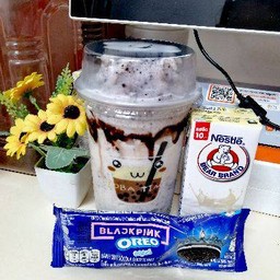 นมหมีโอริโอ้ปั่น