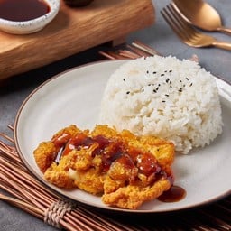 ข้าวไก่กรอบ ครัวคุณแอ๊ว พัฒนาการ