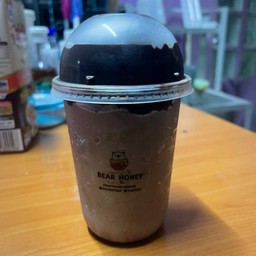 นมหมีปั่นโกโก้ดาร์กเหนียวลาวา
