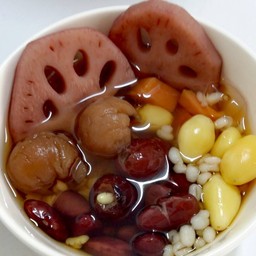 เต้าทึงน้ำลำไย (แปะก๊วย, รากบัว)