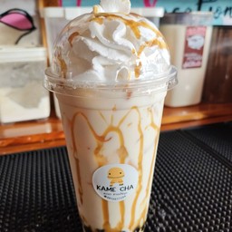 นมสดน้ำผึ้งปั่น