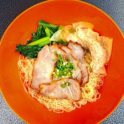 บะหมี่จับกัง เกี๊ยวกุ้ง ( น้ำ )