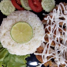 ข้าวไก่ครีมมะนาว ธรรมดา