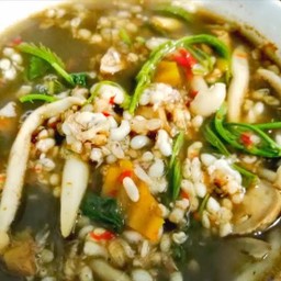 แกงเห็ด+ไข่มดแดง