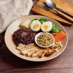 ชุดข้าวน้ำพริกมะขาม ผักลวก