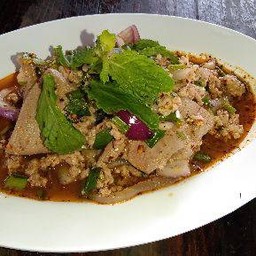 ลาบหมูสุก