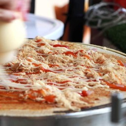 เครปพริกเผา+แฮม+หมูหยอง