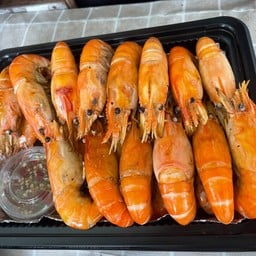กุ้งนึ่ง ครึ่งกิโล (ชุดกลาง)
