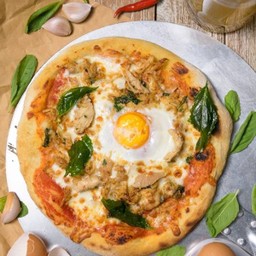 Kra Pao Gai Pizza