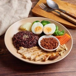 ชุดข้าวน้ำพริกตาแดง ผักลวก