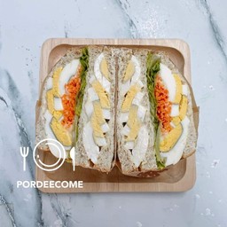 แซนวิช ไข่ต้ม น้ำสลัด