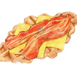 ครอฟเฟิลเบคอนชีส