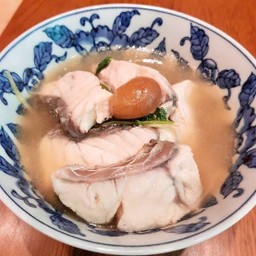 ปลากะพงต้มบ๊วย