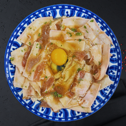 หมูสามชั้นหมัก จานใหญ่