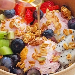 Malong healthy กรีกโยเกิร์ตโฮมเมด ผลไม้สด