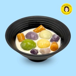 บัวลอยรวมทุกสีใส่บัวลอยไต้หวันนมสดเย็น