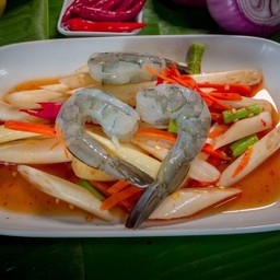 ส้มตำไหลบัวกุ้ง