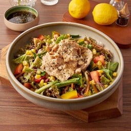 สลัดชาบูหมูสไลซ์ ไข่ออนเซ็น น้ำสลัดงาใสญี่ปุ่น Shabu Pork Salad