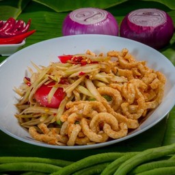 ส้มตำปูแคปหมู