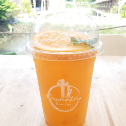 น้ำส้มคั้นสดแท้(ไม่ใส่น้ำเชื่อม)