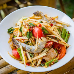 ส้มตำหมูยอกุ้งสด