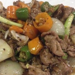 ผัดพริกไทยดำ (กับ)