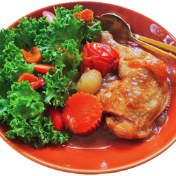 สลัดไก่อบบางแก้ว