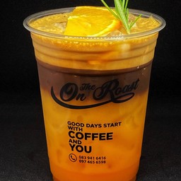 Orange black coffee
