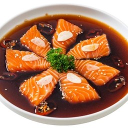 แซลมอนดองเกาหลี+ข้าวและสาหร่าย