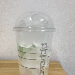 น้ำแข็งเปล่า(แก้วโอ่ง)พร้อมหลอด