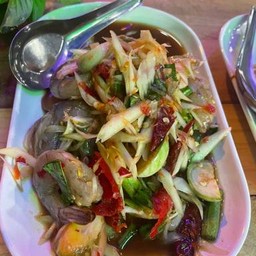 ส้มตำกุ้งสด