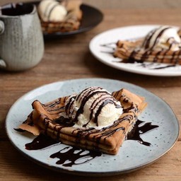เครป + ไอศครีม