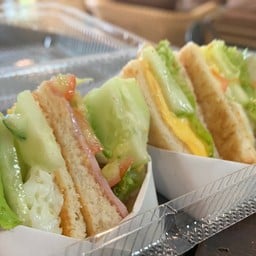 แซนวิชแฮม+ไข่ดาว