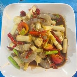 ตำไหลบัวกุ้งสุก