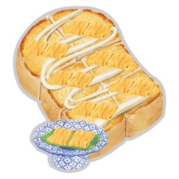 ปังปิ้ง ฝอยทอง+นม