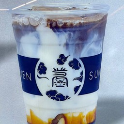 Hojicha Koro latte