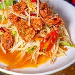 ตำไทยปูกรอบสามรส