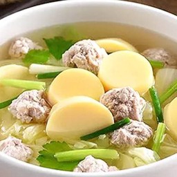 แกงจืดเต้าหู้หมูสับ(เป็นกับข้าว)