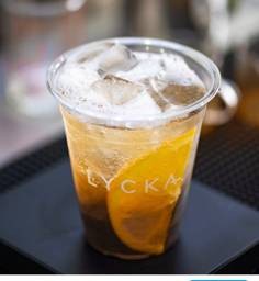 sparkling peach tea