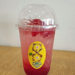 สตอเบอรี่โซดา(มีเนื้อ)