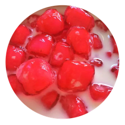 ทับทิมกรอบมะพร้าวอ่อนน้ำกะทิ