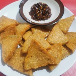 หมูยอทอด+น้ำพริกแมงดา