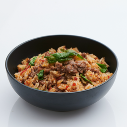 D7.Spicy fried rice with beef and basil - ข้าวกระเพราคลุกเนื้อ