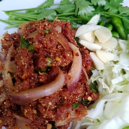 ก้อยเนื้อดิบขม