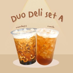 Duo Deli Set A (ชานมแบล็ค + ชาแดงเย็น)