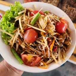 ตำซั่วปูปลาร้าหอยดอง