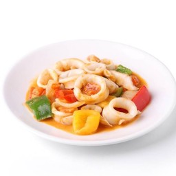 หมึกผัดไข่เค็ม