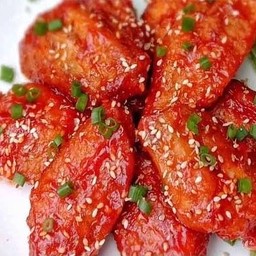ปีกไก่ซอสแดง