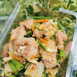 หมูเด้งสุกี้แห้ง