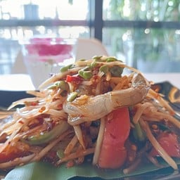 ตำปลาร้ากุ้งสด